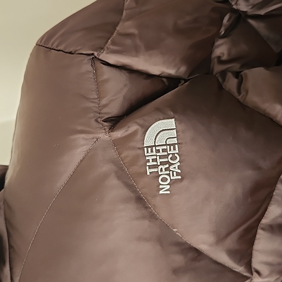 The North Face Dark Brown Quilted Down Filled Jacket, L - Picture 8 of 13